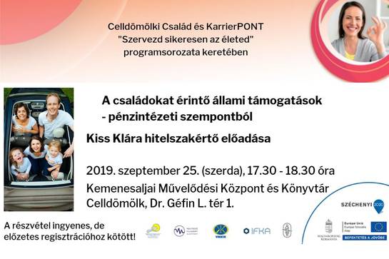 Előadás a családokat érintő állami támogatásokról Előadás a családokat érintő állami támogatásokról