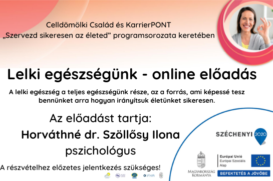 Lelki egészségünk - online előadás Lelki egészségünk - online előadás